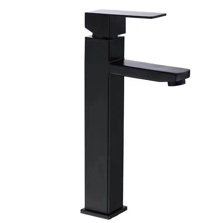 Black Bathroom Faucet Stainless Steel Modern Waterfall Sink Faucet For Home Hotel 2 Hoses — image 2
