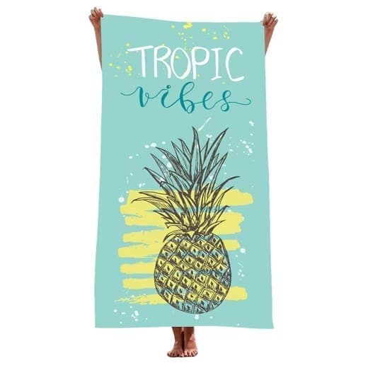 XXL Microfiber Beach Towel, Quick-Drying Lightweight Bath Towel for Beach, 70 × 140 cm