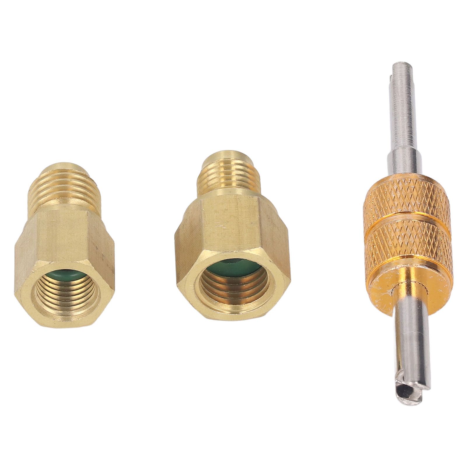 Copper Refrigerant Tank Adapter 1/2 ACME to 1/4 SAE to 1/2 ACME Refrigerant Tank Adapter Fittings โ image 6