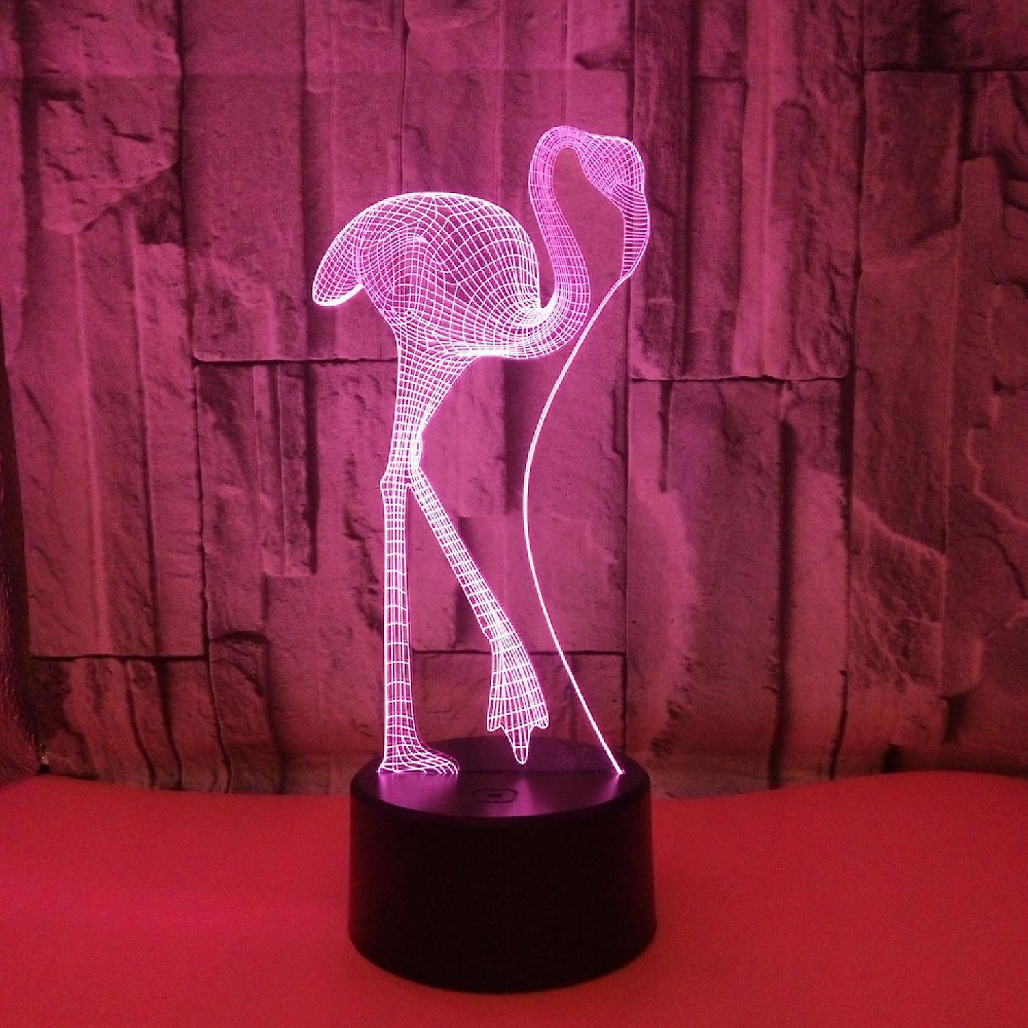 Optical Illusion 3D Flamingos Night Light 16 Color โ image 2