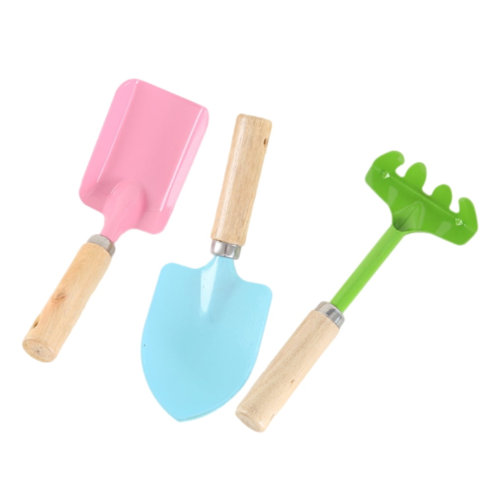 kids digging set Garden Tools Set Iron 3Pcs for Gardening Tools โ image 4