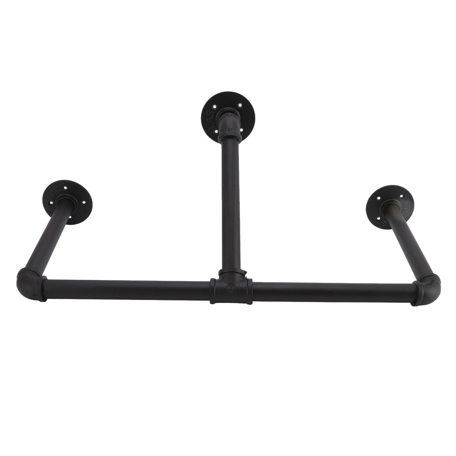 22in Industrial Pipe Clothing Display Rack Wall Mounted Clothes Rack Hanger Iron Clothes Hanging Rod Bar for Home Hotel — image 5