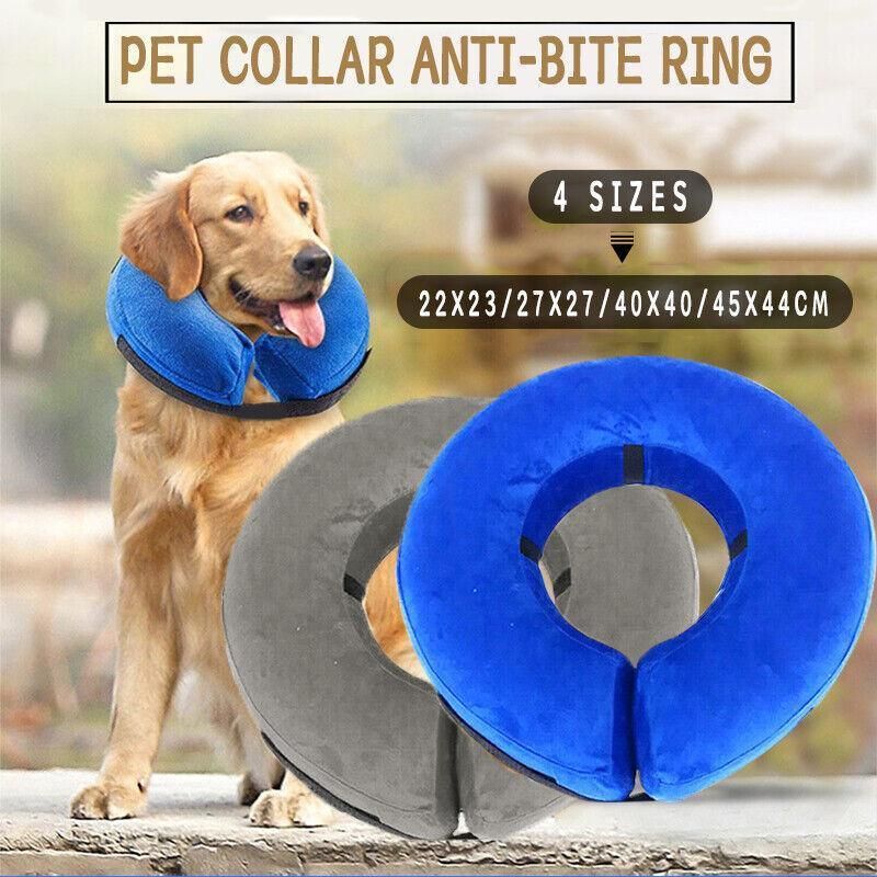 Blue Pet Dog Inflatable Soft Healing Collar Cone Wound Medical Cat Protective Jackets - S (22 × 23CM) — image 2