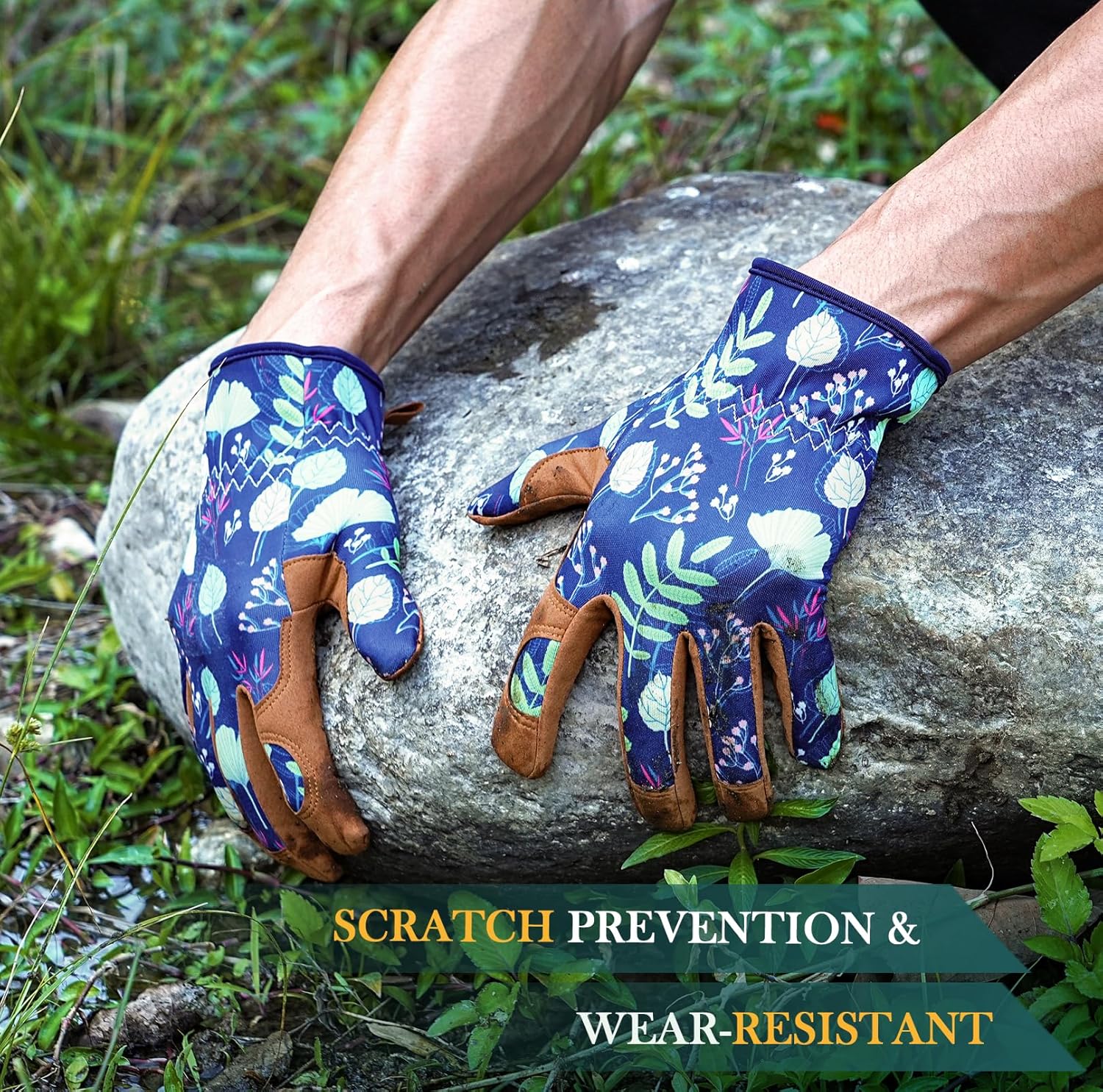 Gardening Gloves for Women, Breathable leather Garden Gloves with Grip, Thorn-Proof Puncture-Resistant Work Gloves โ image 2