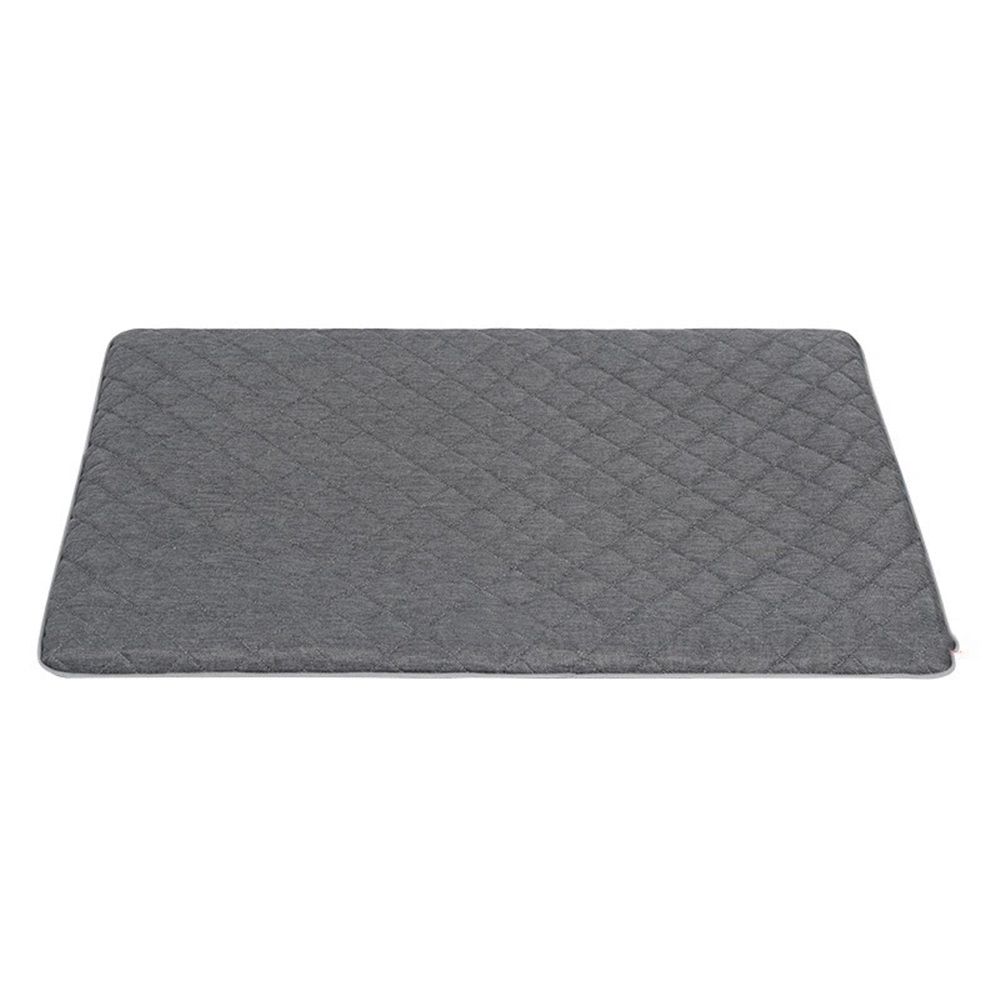 Chew Proof Dog Crate Bed Mat, 29"x18.5" Kennel Pad for Aggressive Chewers, Plaid Durable Puppy Crate Mats for Medium Dogs Cages(L)