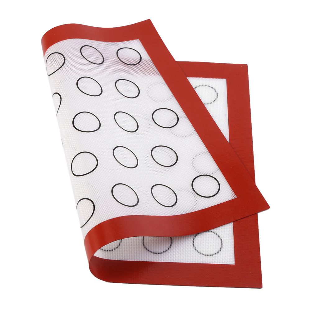 Nonstick Silicone Baking Mat Oven Pastry Liner Macaron Cake Cookie Sheet Kitchen (Red) — image 5