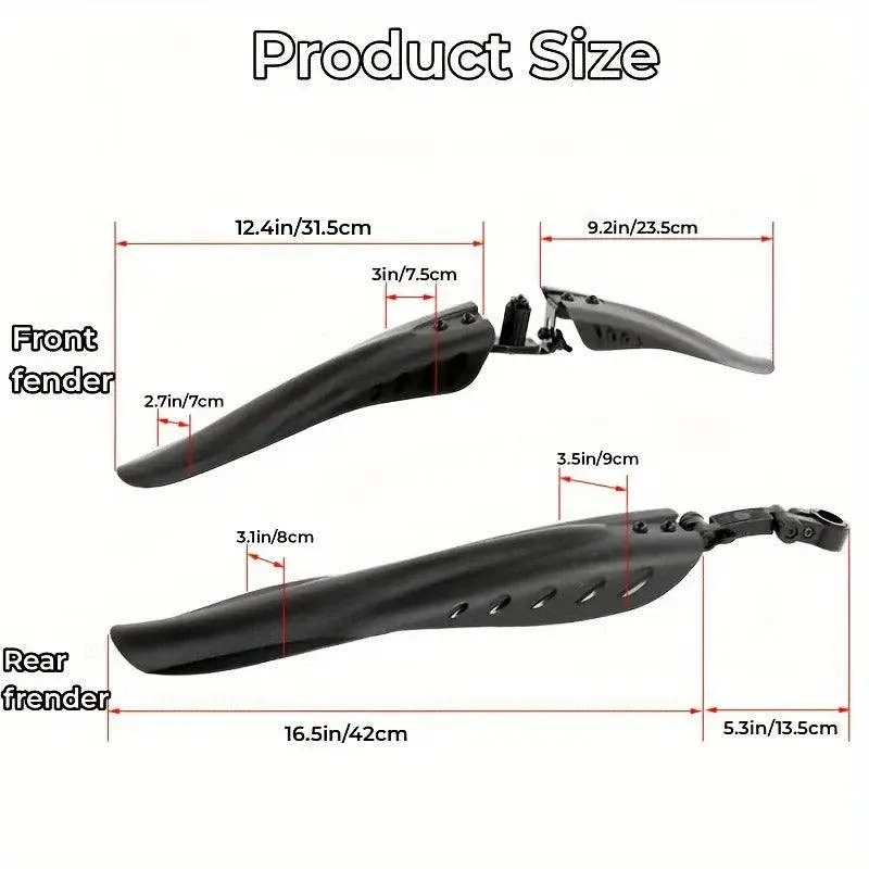 Mountain Bike Fenders Bicycle Mudflaps Rain Guard Splash Guard for Bike Wheels โ image 3