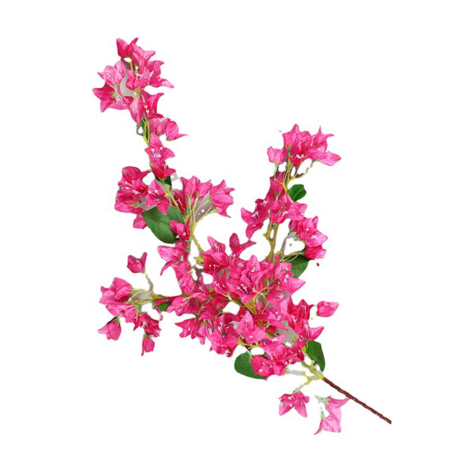 120cm Artificial Silk Bougainvillea Branches Faux Rose Red Bougainvillea with Iron Wire Stems for Wedding Decoration โ image 3