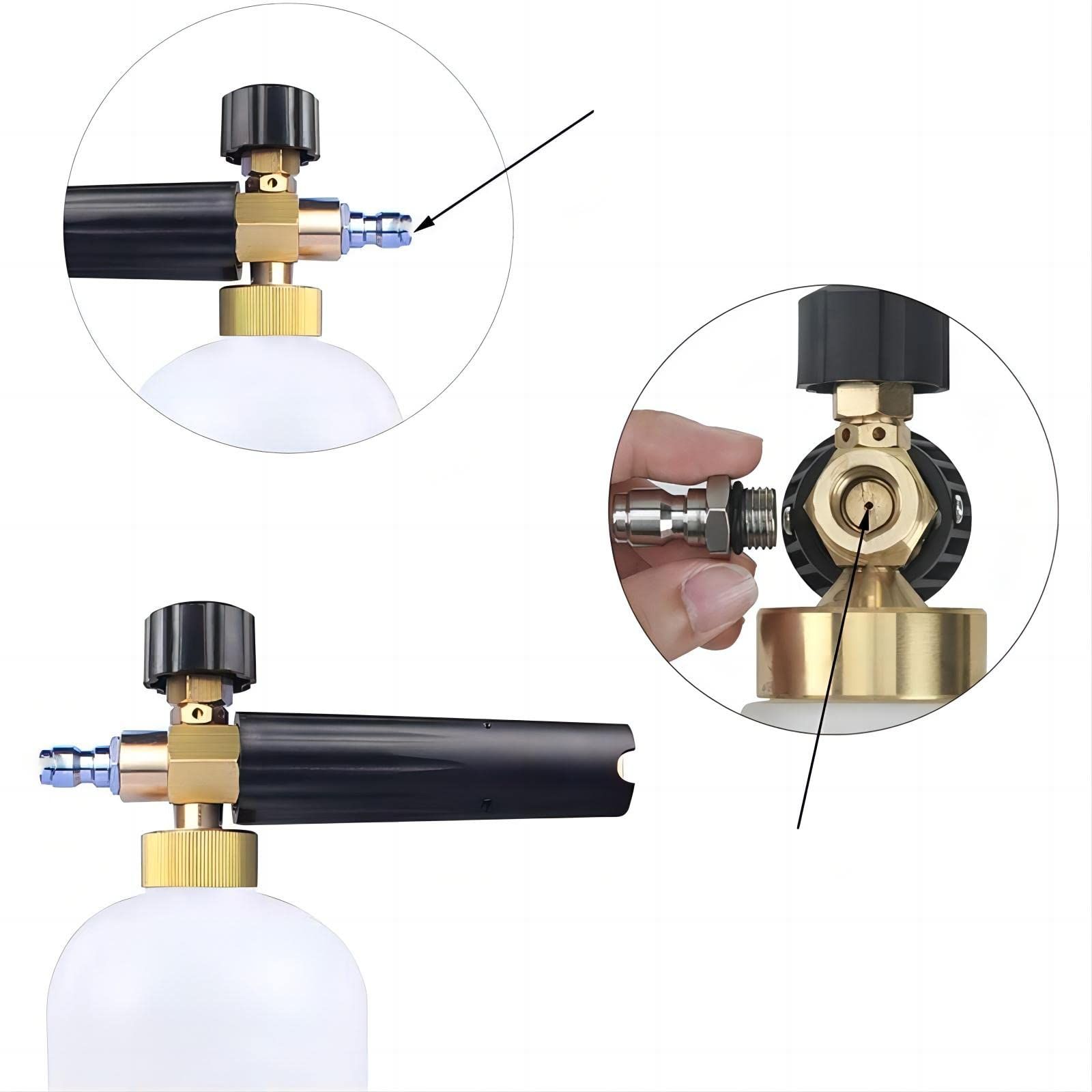 1.1 mm Orifice for Foam Cannon and Foam Maker, Universal Thread Nozzle Tips and Mesh Filter for Snow Foam Lance — image 4
