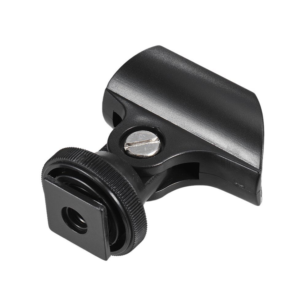 20mm Microphone Mic Clip Holder with Hot Shoe & 1/4" Screw Hole for Mic Stand and DSLR Camera High quality and quite durable โ image 3