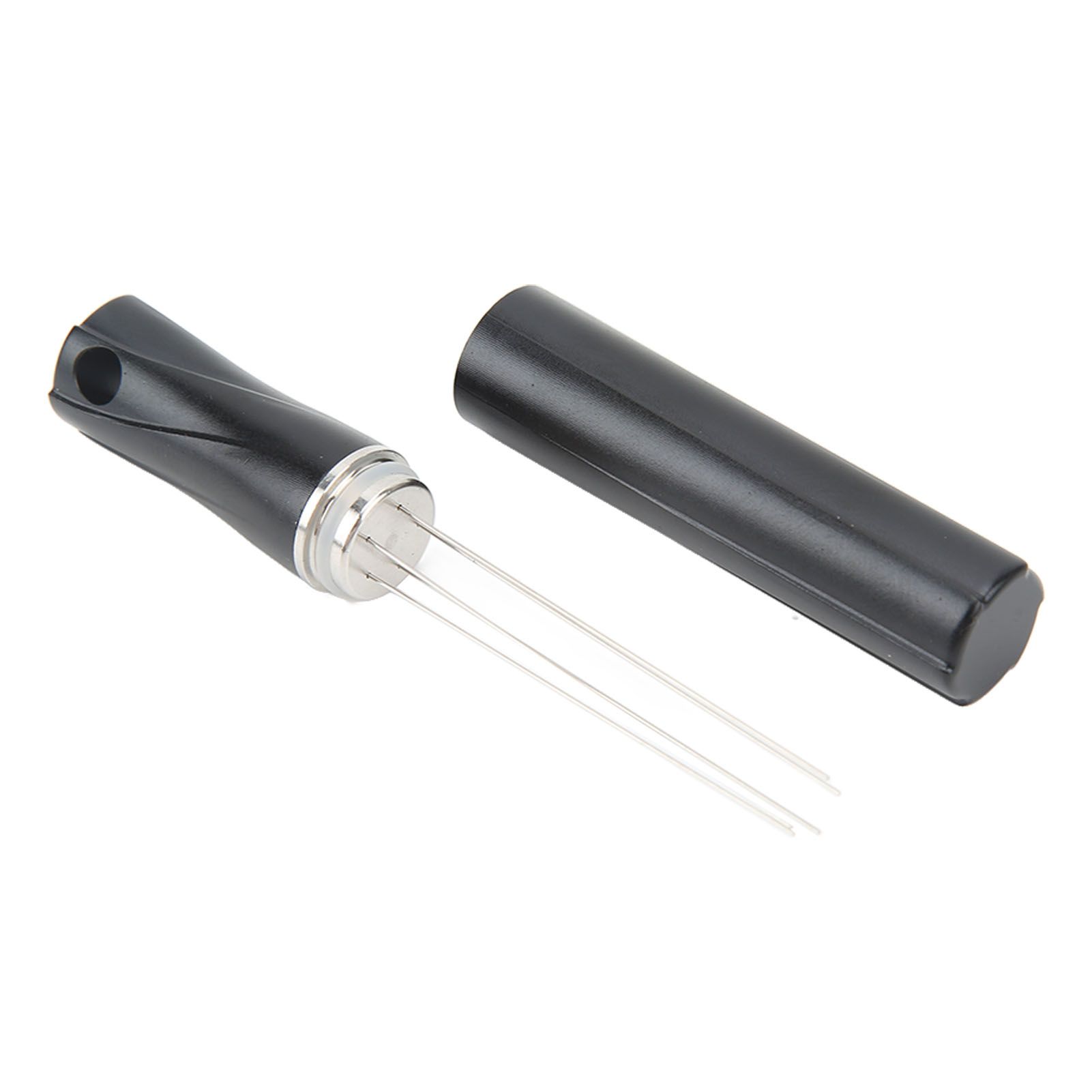 Coffee Powder Stirring Needle Professional 304 Stainless Steel Coffee Stirring Tool with Cover for Coffee Distribution Black โ image 2