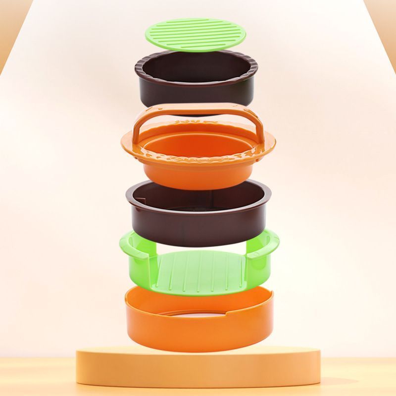 4Pcs Round Hamburger Patty Press Maker Tool Set โ image 4