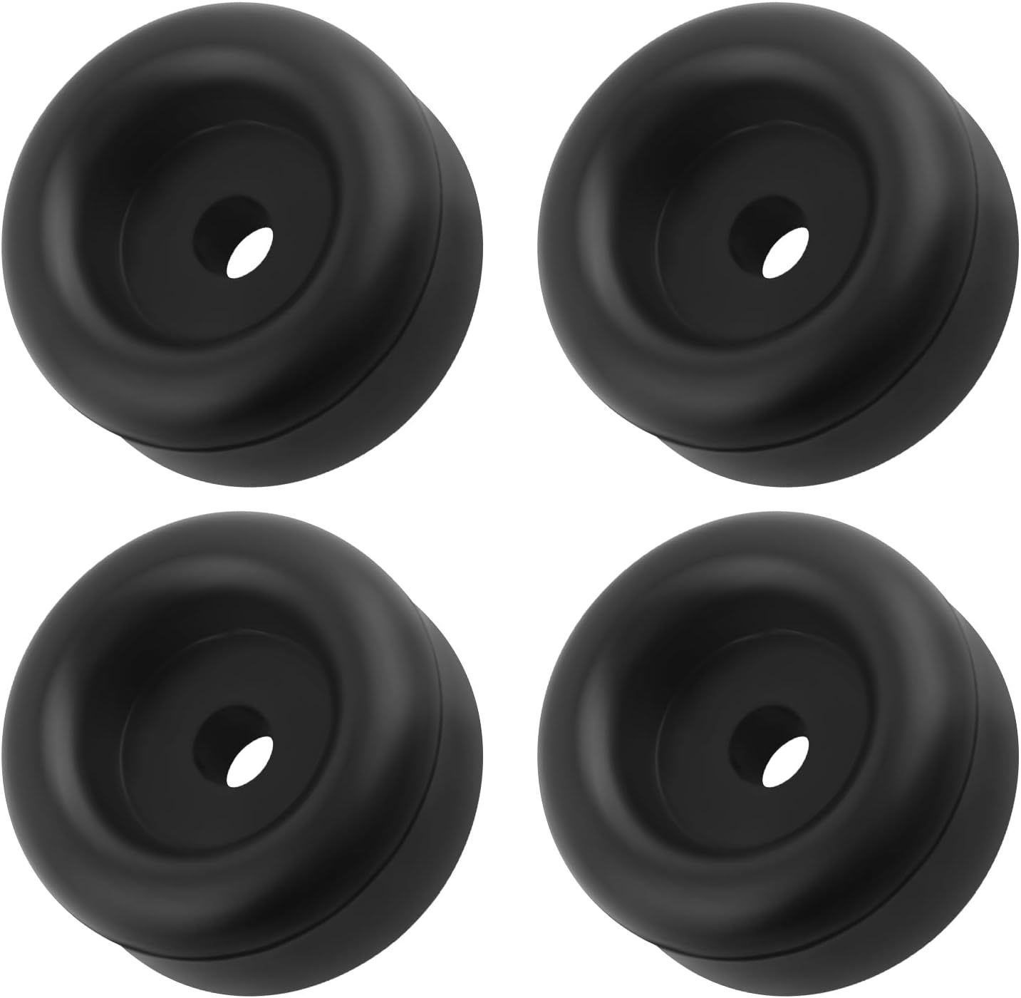 4PCS 60mm Rubber Bumper Stops Shock-Absorbing,Trailer Ramp Door Rubber Bumpers Pads with 12mm Screw Hole,Rubbers Bumper Pads for Protecting Truck Cargo Hatch