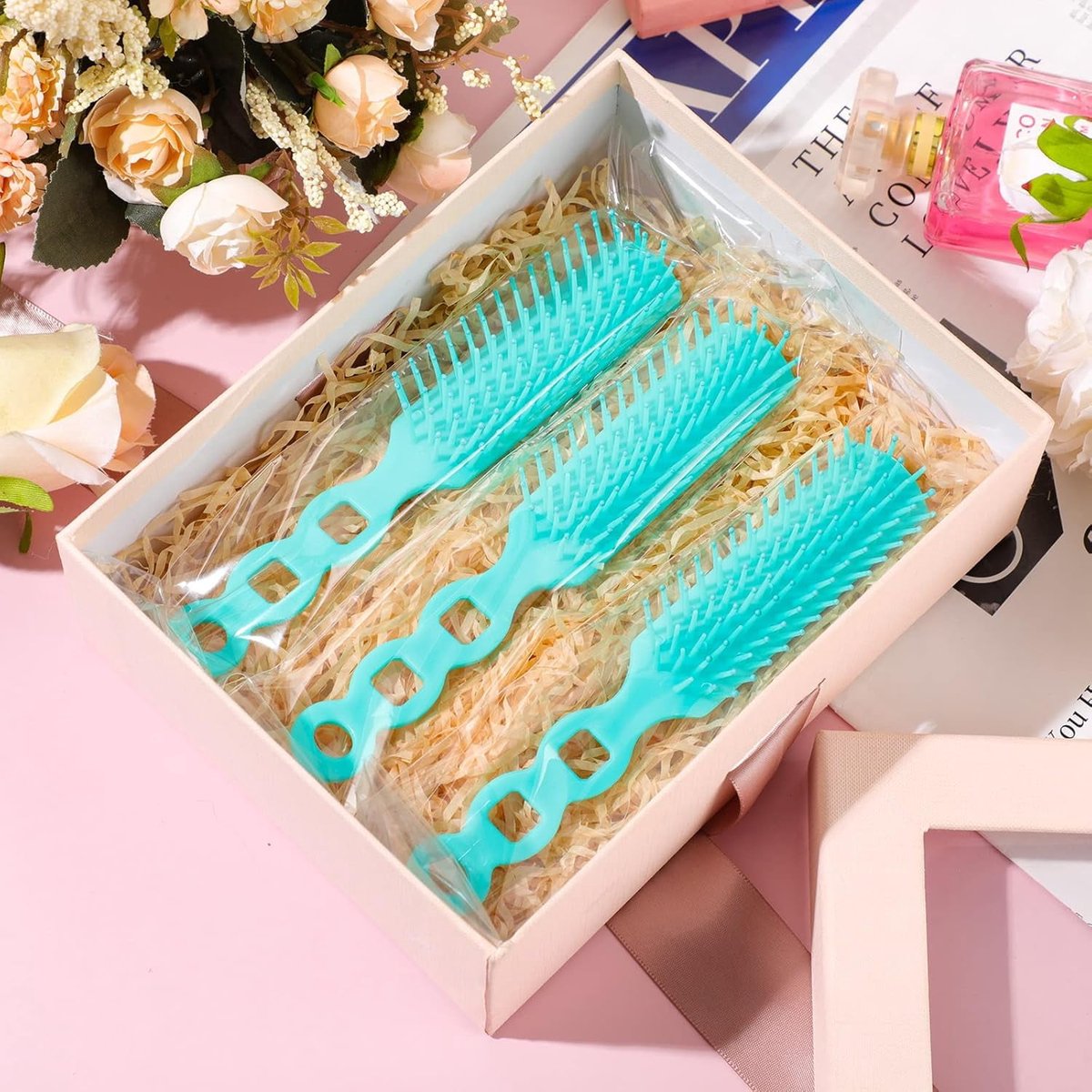 72 pcs Bulk Hair Brushes - Hair Brush Bulk Nylon Brush with Ventilated Hair Brush - For Curly Hair, Wavy Hair, Blow-Drying, Parting, Styling, Detangling Hair — image 6