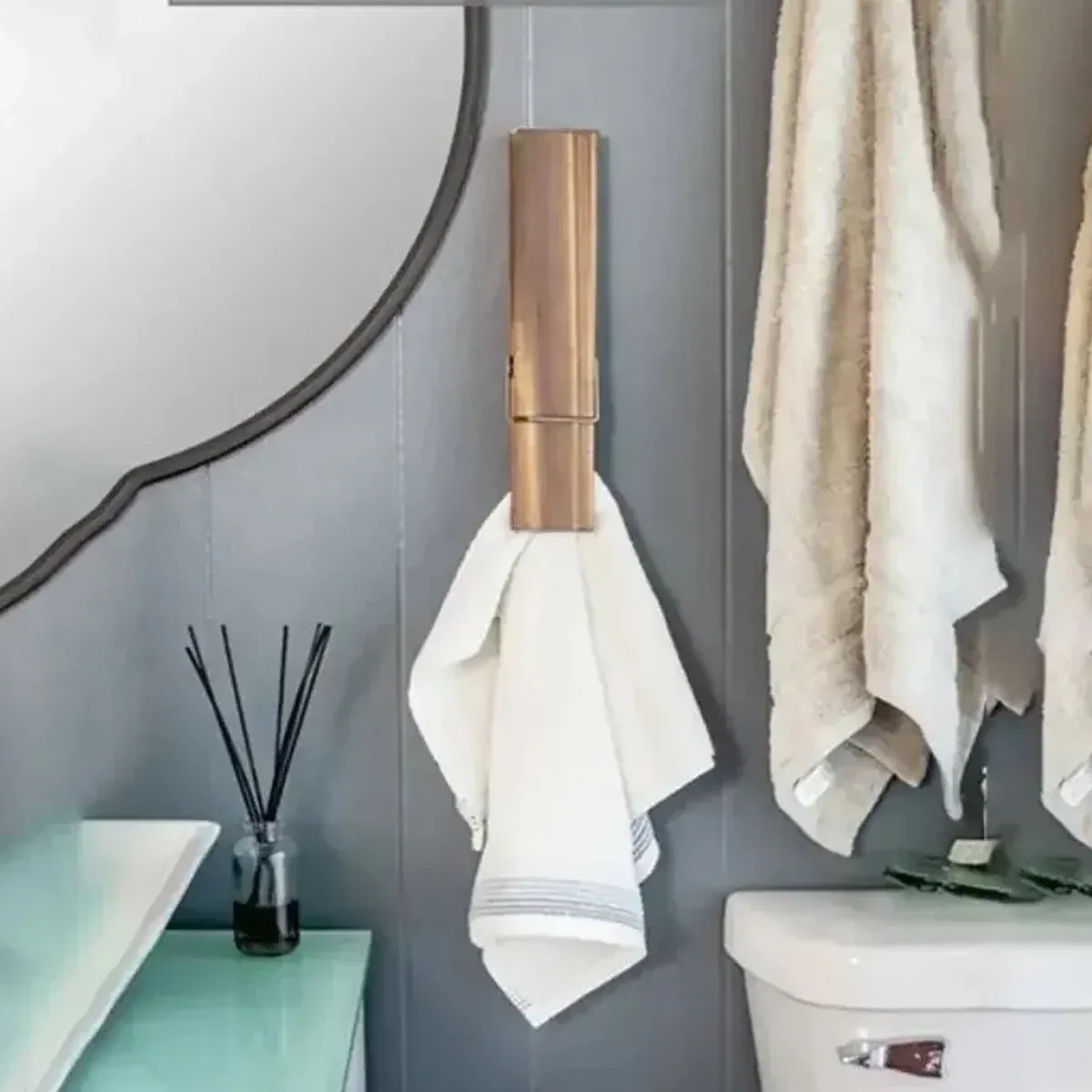 2PCS Bathroom Hook Giant Clothespin Wooden Bathroom Towel Holder Giant Towel Clip — image 5