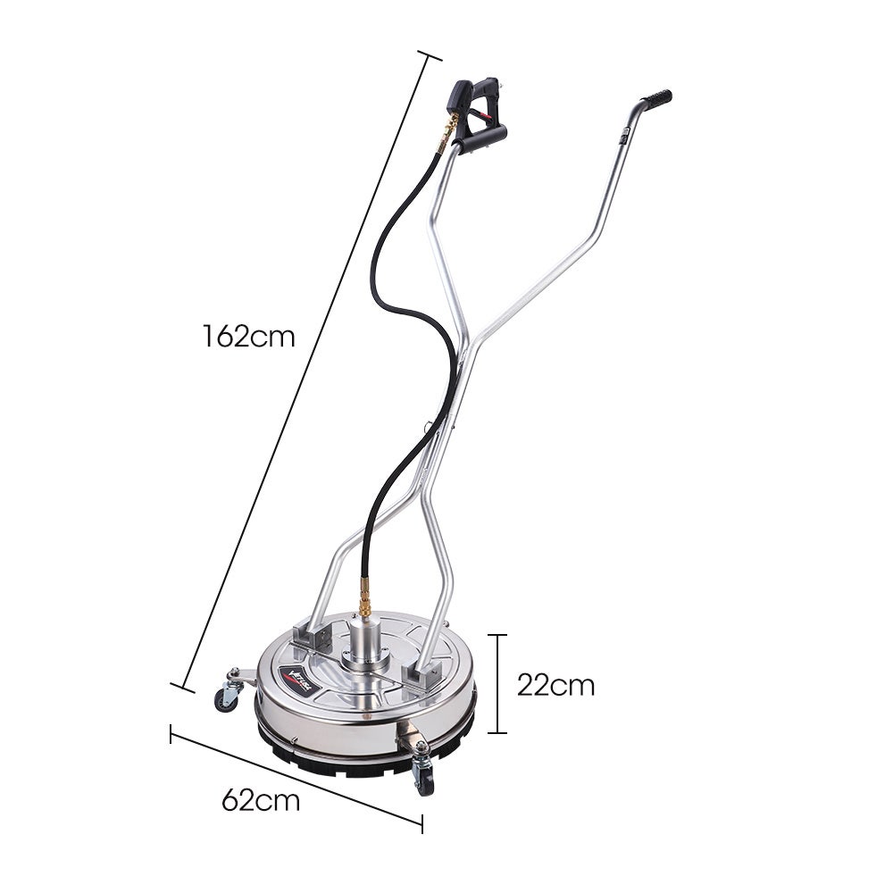 Jet-USA 21" Stainless Steel Pressure Washer Surface Cleaner with Yoke Handlebar, 3/8" Fitting โ image 6