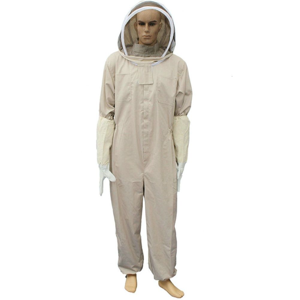 Bee Suit with Gloves Beekeeping Protective Suits Beekeeper Suit Bee Keeper Gear Coveralls Bee Outfit — image 3