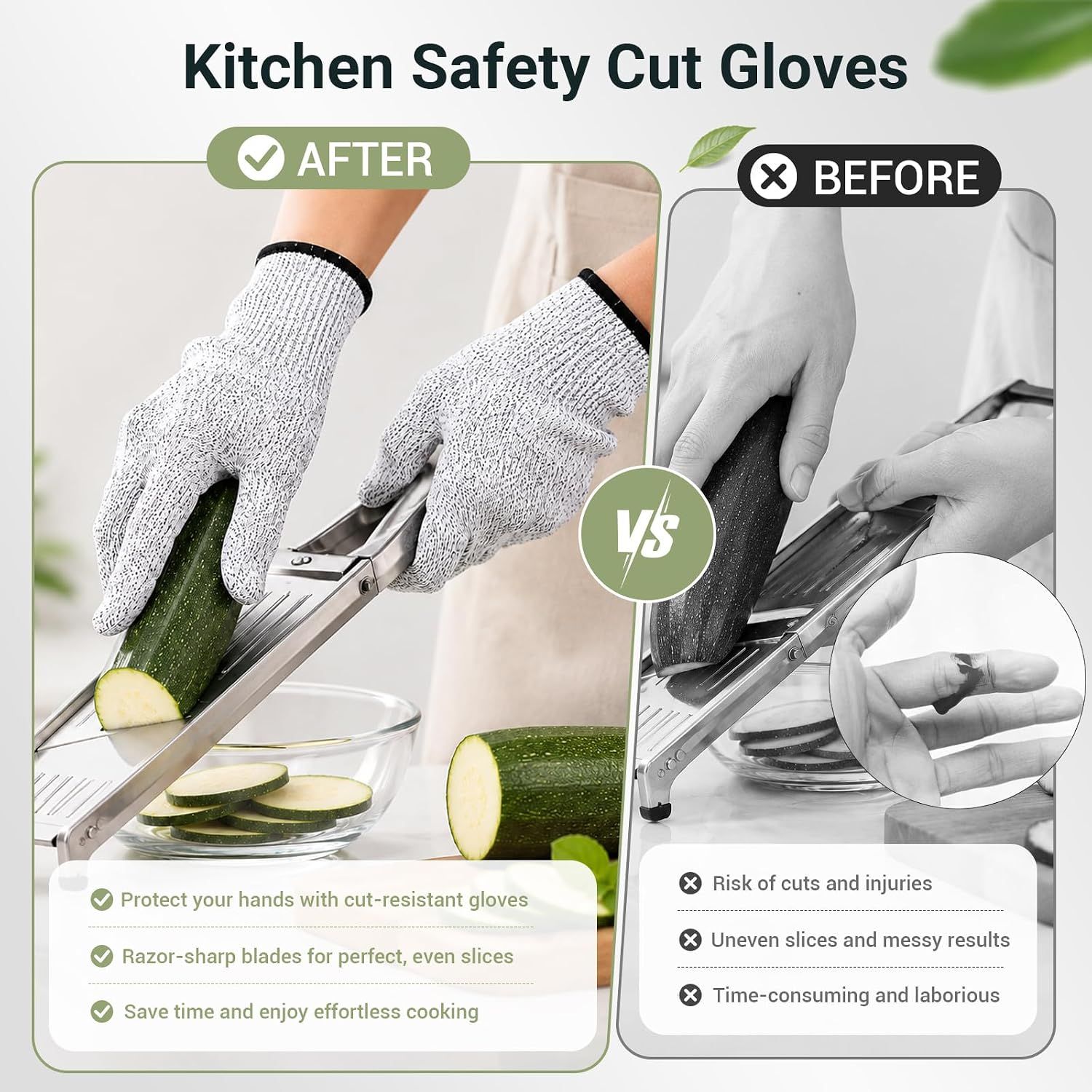 Cut Resistant Gloves for Men Women, Kitchen Gloves for Food Prep, Cutting Gloves With Superior Comfort and Grip for Meat Cutting, Oyster Shucking โ image 6