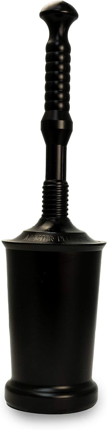 Master Plunger MP500-3TB Heavy Duty Bathroom Toilet Plunger Kit with Tall Bucket. Equipped with Air Release Valve, Black — image 2