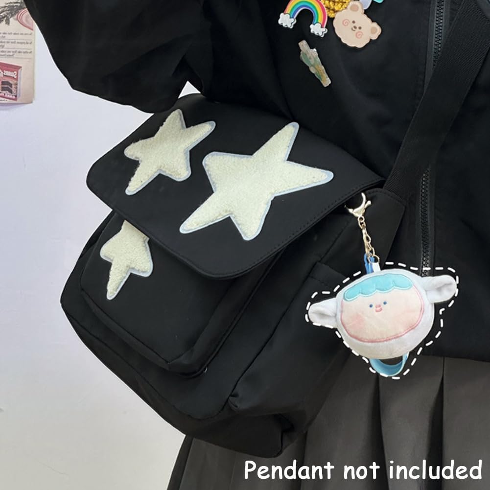 Cute Messenger Bag, Aesthetic Crossbody Bag, Y2K Star Grunge Bag Emo Shoulder Tote Purse for Women โ image 2