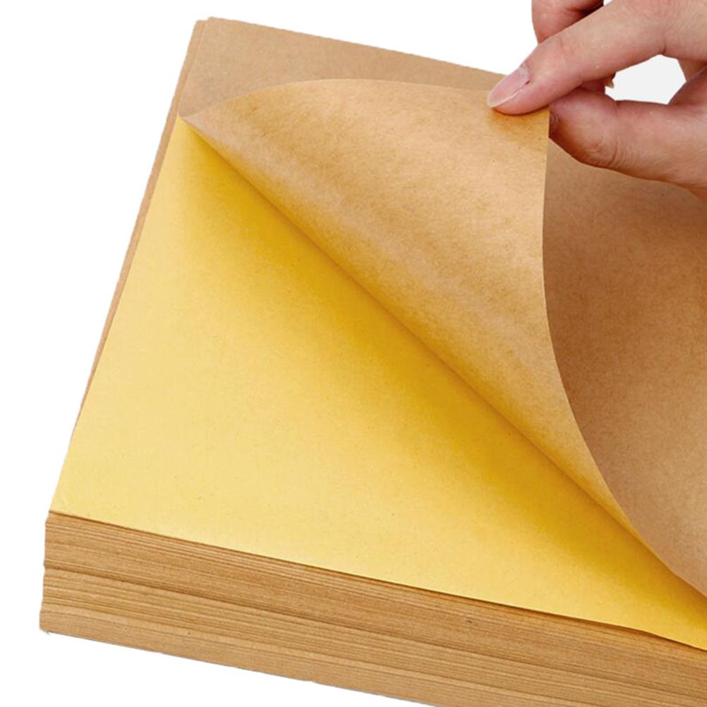 50 Sheet A4 Brown Kraft Sticker Paper Sheet Self Adhesive Label Inkjet Printer — image 5