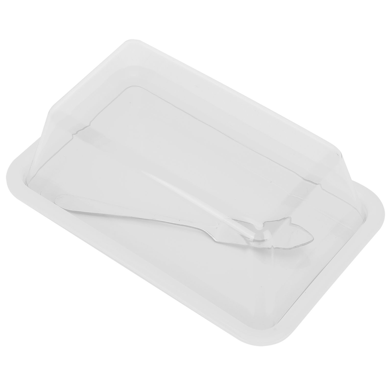 Rectangular Butter Cutting Box with Lid Portable Butter Storage Box for Home KitchenWhite โ image 5