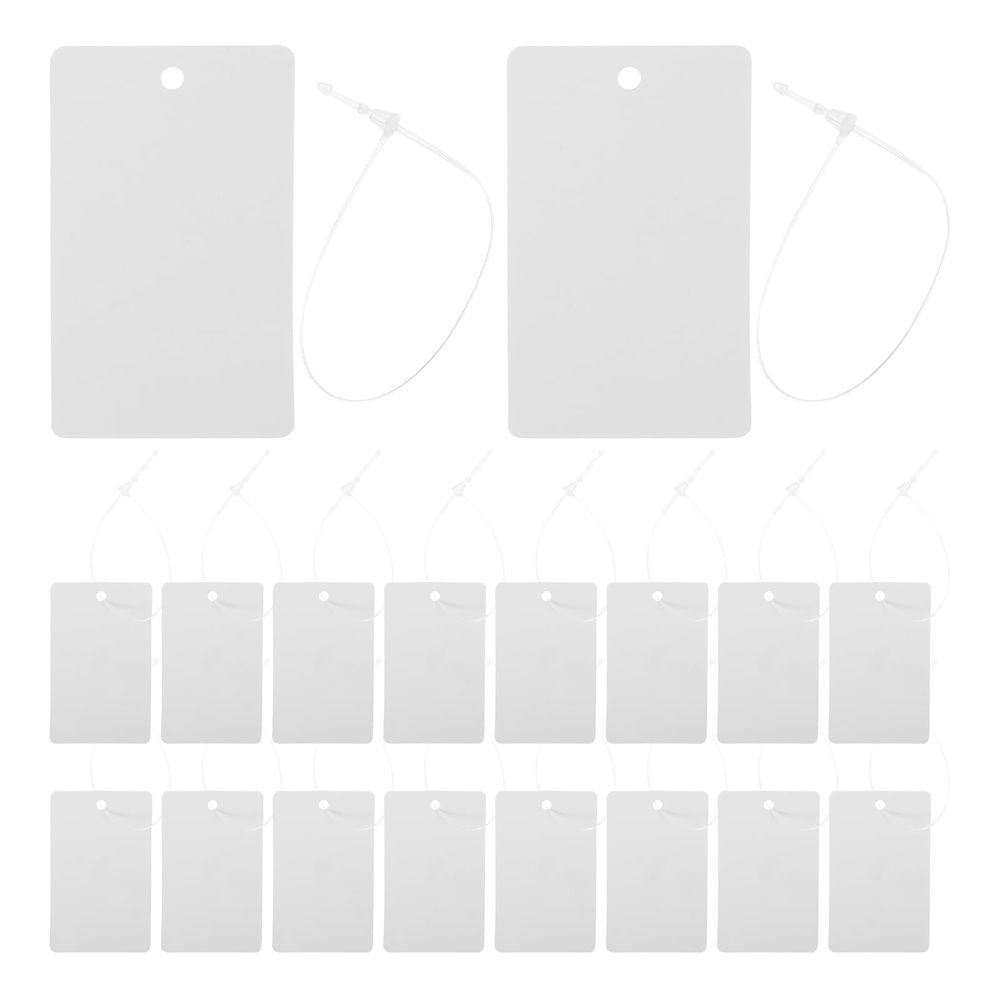 DIY Blank Tags White Plastic for Easy Noting and Labeling 200Pcs