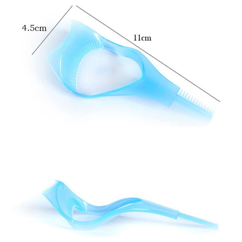 Eyelash Brush Tool,4pcs 3 in 1 Makeup Cosmetic Eyelash Tool Upper Lower Eye Lash Mascara Guard Applicator — image 4