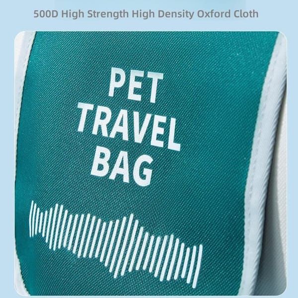 Large‑Capacity Pet Travel Carrier Bag, Portable Breathable Cat Dog Carrier, Crossbody Pet Handbag for Travel & Car Trips, Blue‑White Pet Transport Bag — image 4