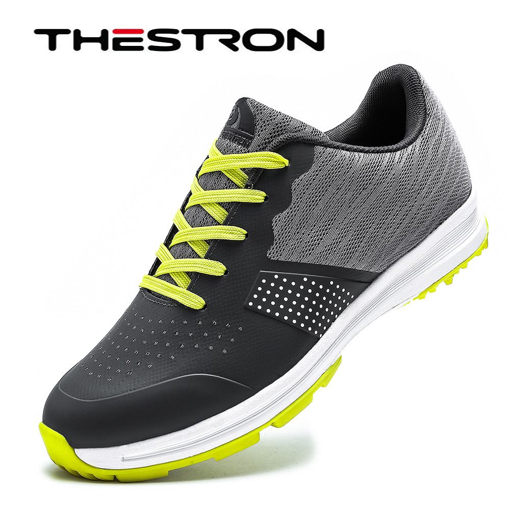 THESTRON Mens Golf Shoes Waterproof Non Slip Grey US 9.5-EUR 44 โ image 2