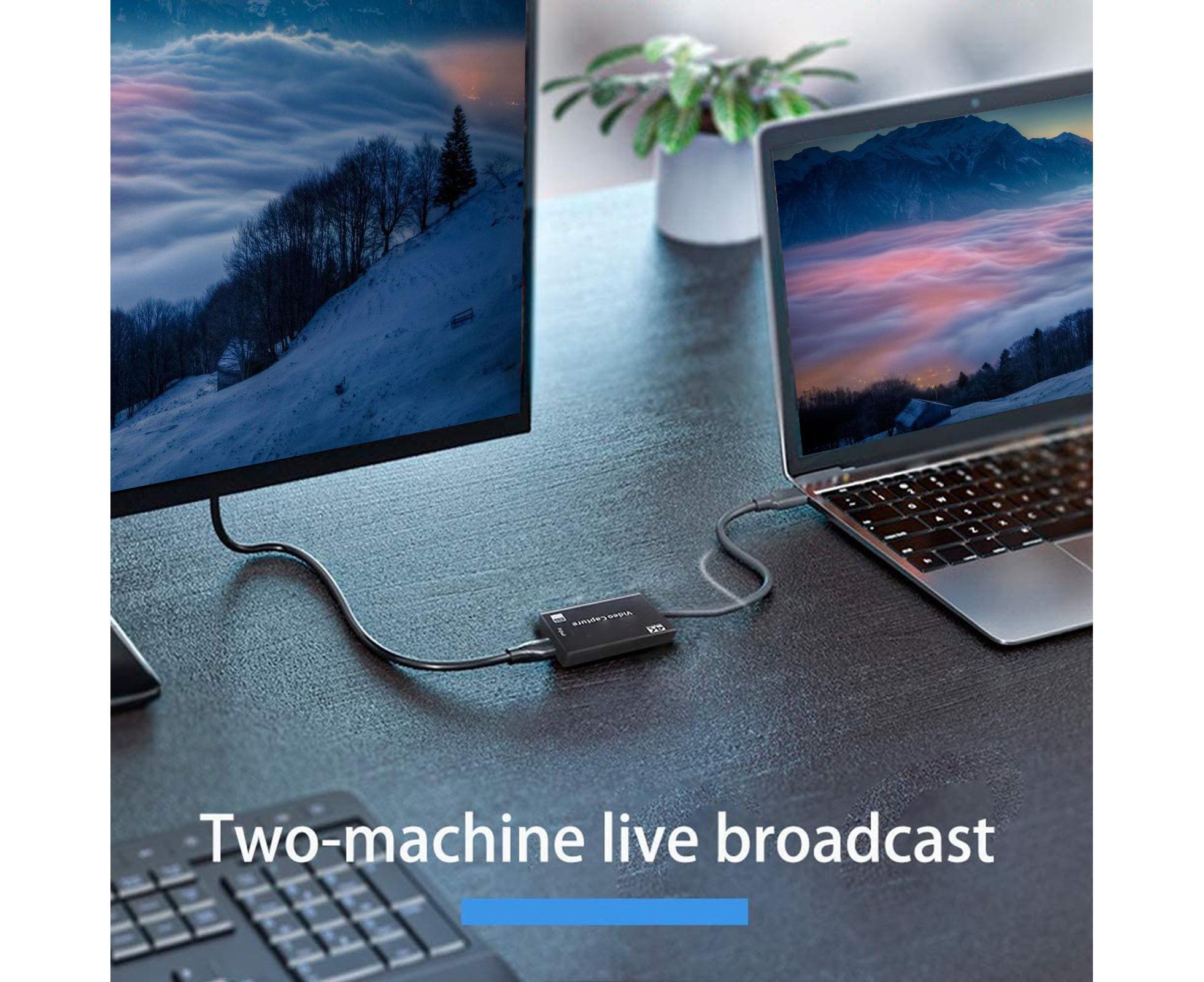 USB to HDMI-compatible High Clarity 1080P 4K Video Capture Card for Game Live Streaming Broadcast Black — image 4