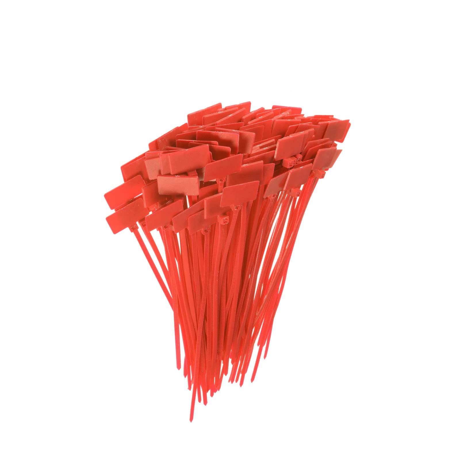 100pcs Label tag self-locking nylon cable tie, cable tie tag tag, [suitable for home, garage] plastic tag tag style nylon cable tie