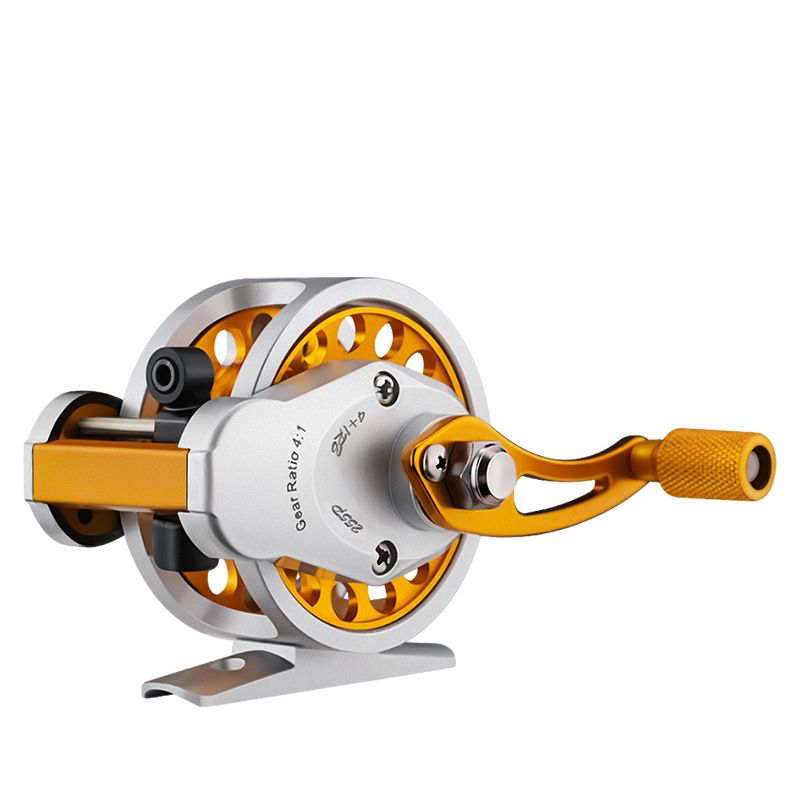 Right-hand High Speed Front Strike Fishing Reel - 4.0 Gear Ratio Aluminium Alloy Reel with Auto Line Guide and Adjustable Drag - 69mm Lightweight Wheel for Rock Fishing
