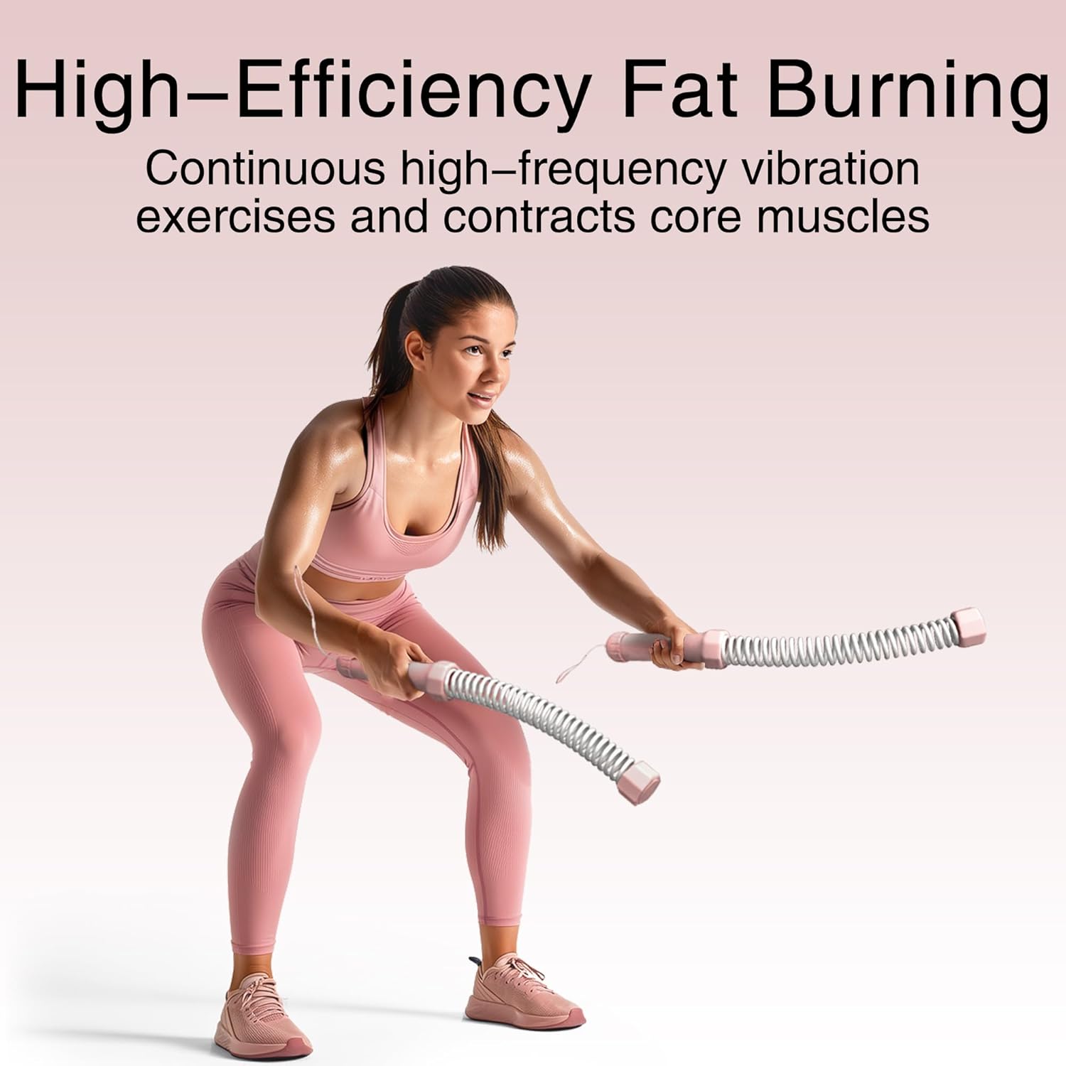 2PCS Weighted Ropeless Battle Ropes, 3.5 lbs in total, Heavy Duty Workout Rope for Home Gym with Training Poster, Portable Workout Rope for Strength Training — image 2