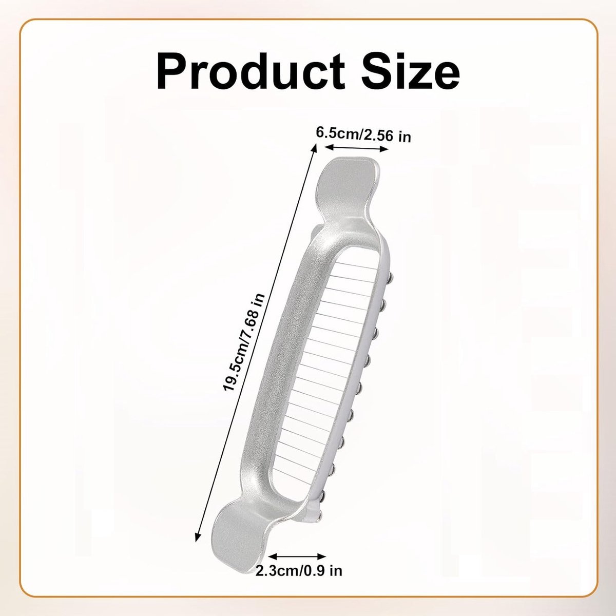 Butter and cheese slicer - 304 stainless steel, multifunctional kitchen tool for cutting butter - Cheese and fruit — image 2