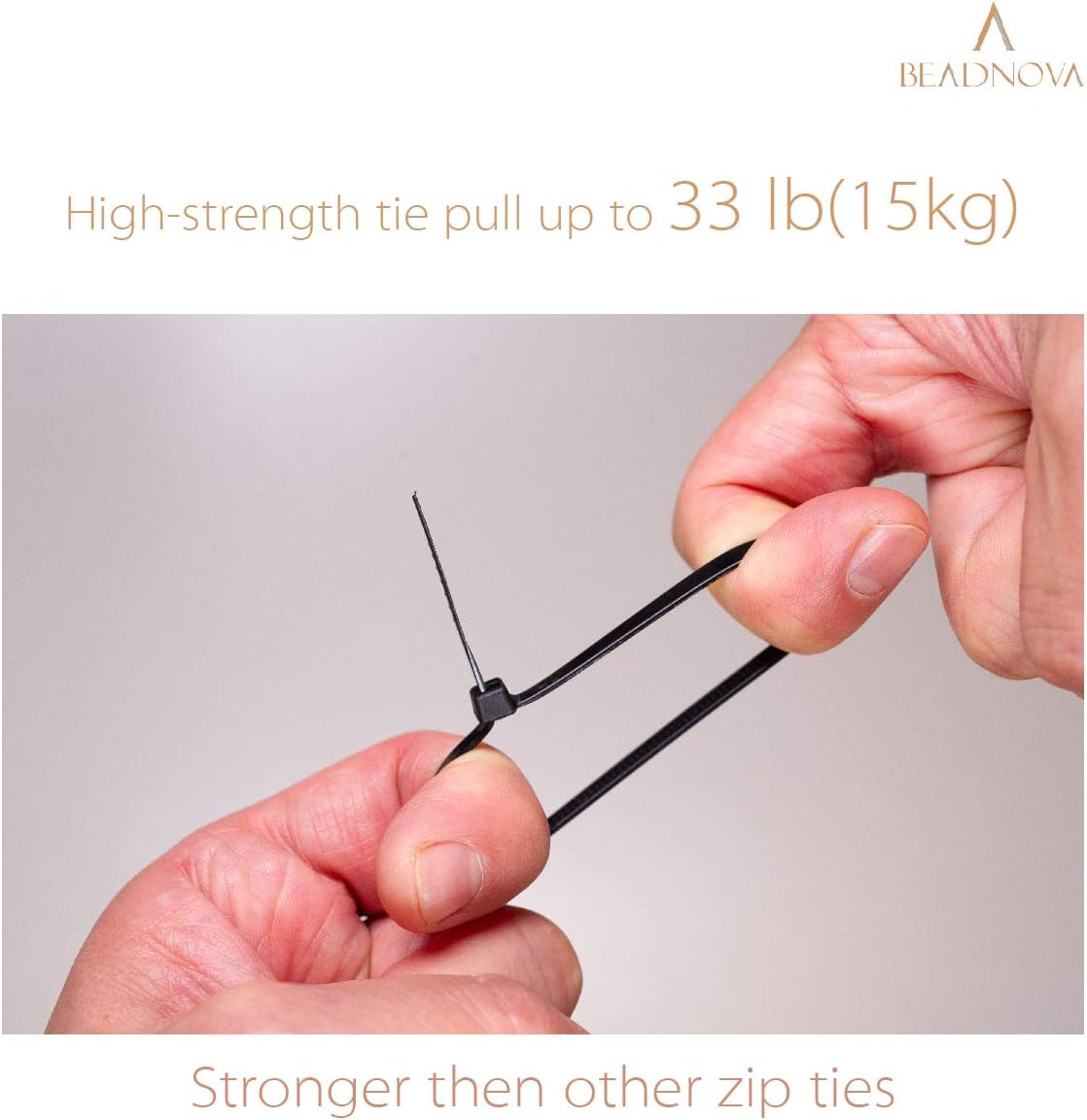 Cable Ties 100 Pcs Wraps Zip Ties Heavy Duty for Multi-Purpose(6 Inch, Black and White, 50pcs for Each) โ image 5