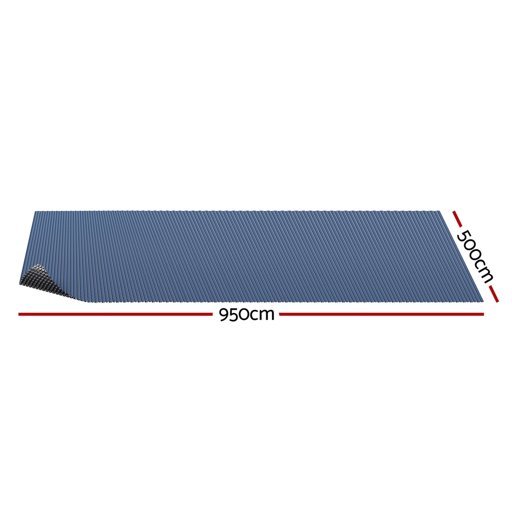 Aqua Buddy Pool Cover 600 Micron 9.5x5m Swimming Pool Solar Blanket Blue Black — image 2