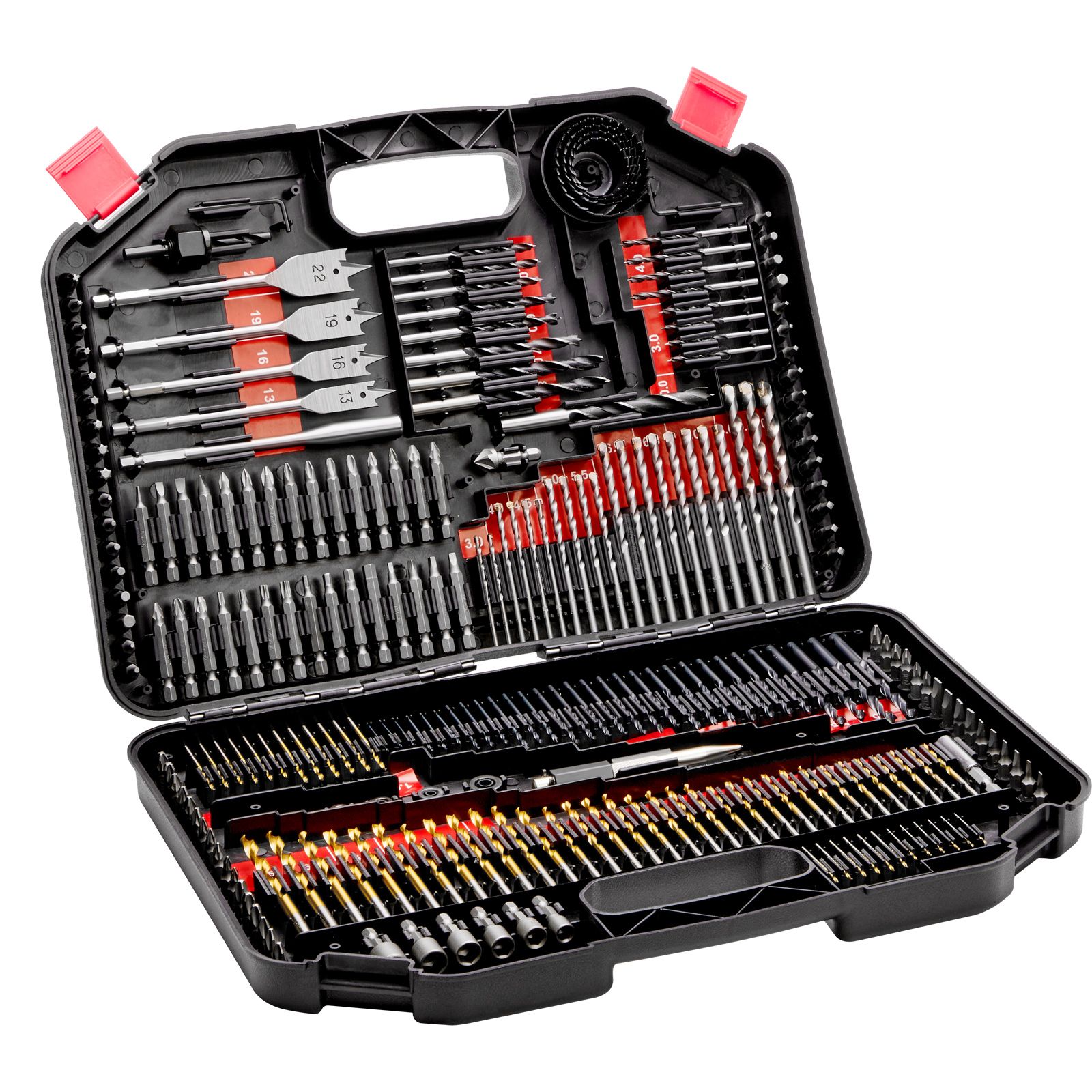 Drill Bit Set, 246 Pieces Drill and Driver Bit Set, Screwdriver Bit Set Suitable for Wood Metal Cement Drilling and Screw Driving, Drill Bit Sets Combo Kit