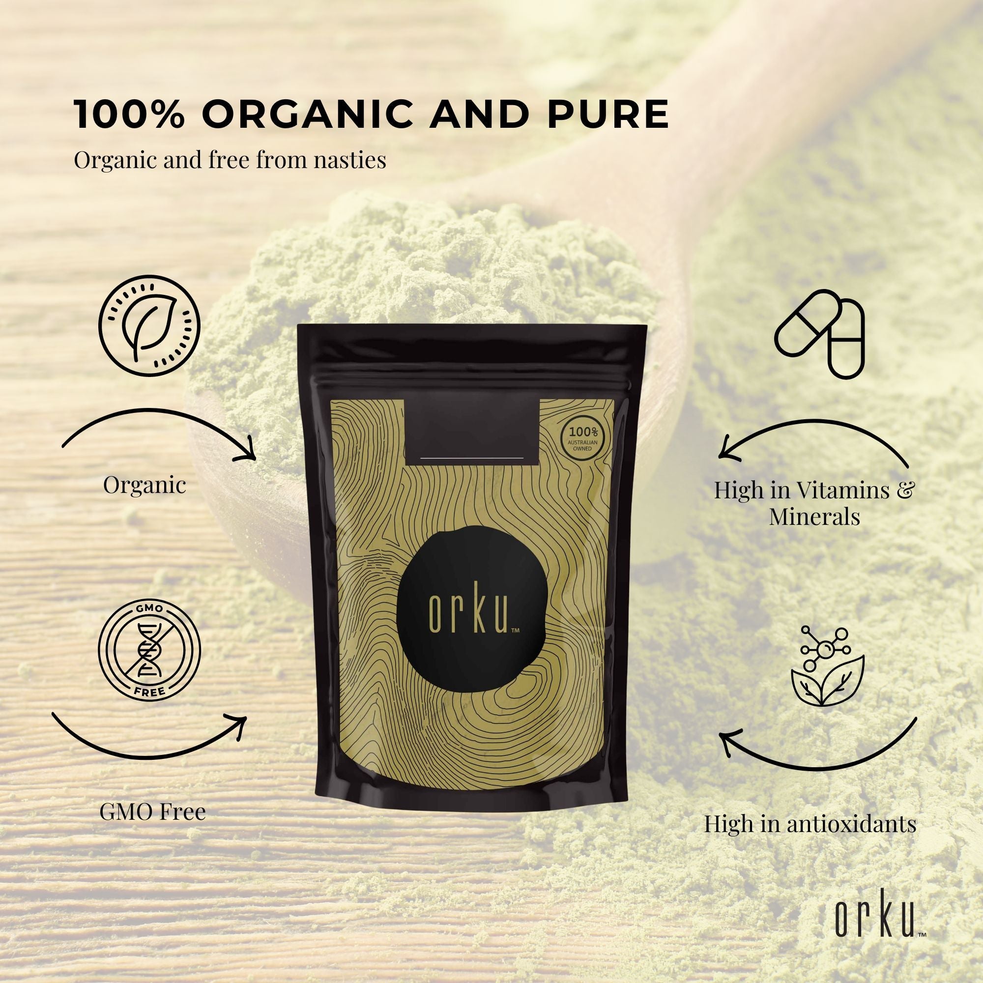 400g Organic Matcha Green Tea Powder Camellia Sinensis Leaf Supplement โ image 5
