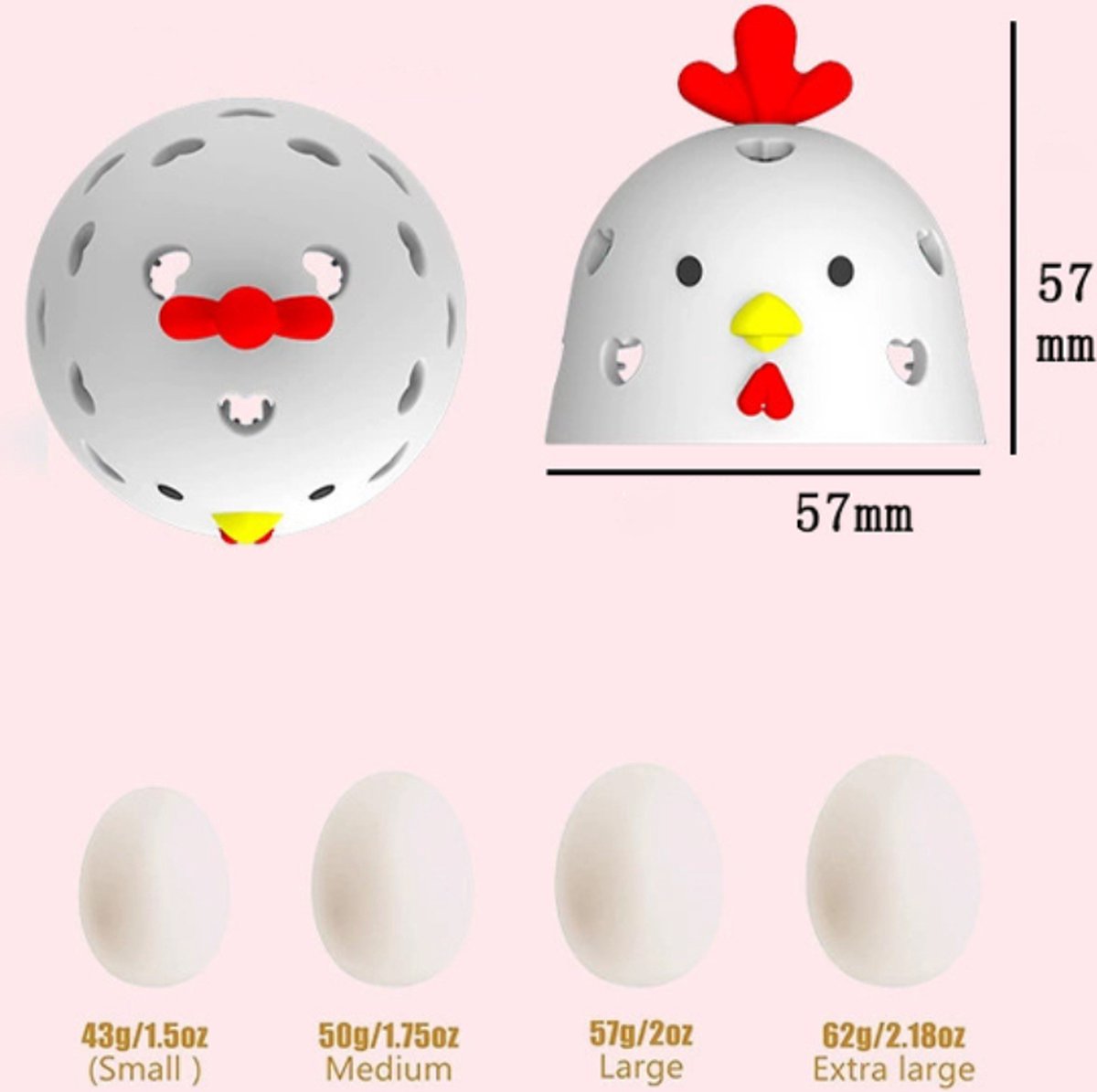 Egg Cleaning Brush 2 Pieces - Silicone Egg Brush Cleaner - Kitchen Accessories - Fresh Egg Brush Cleaner - Kitchen Brushes - Chicken Head Shaped Egg Brush — image 5