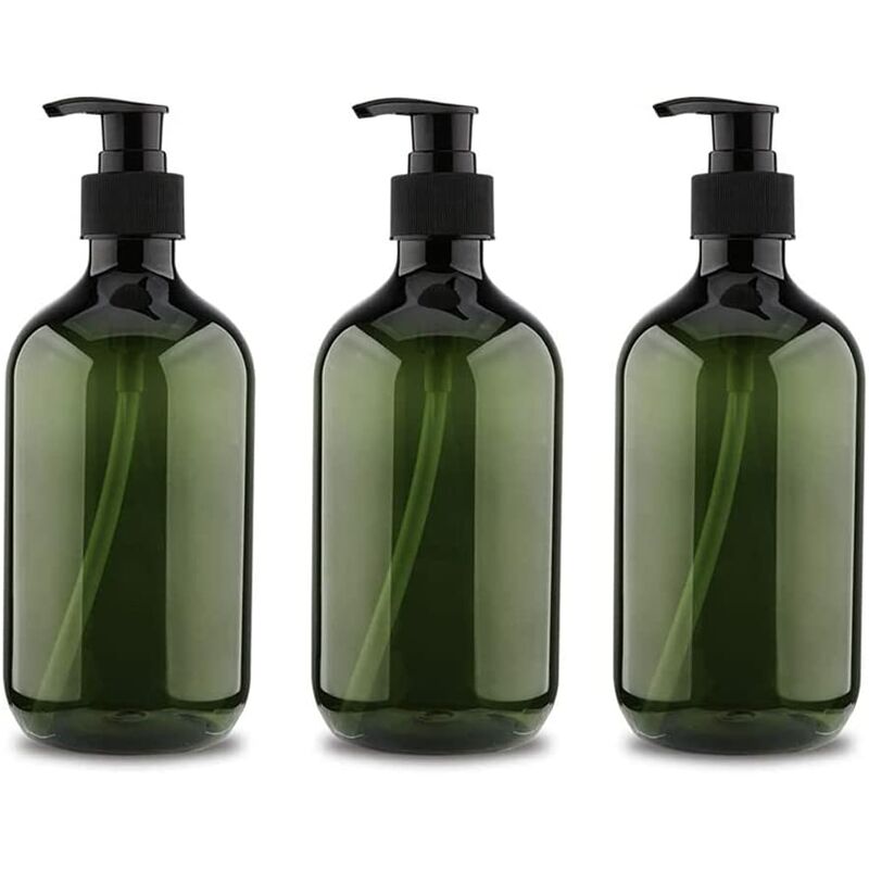 3 pcs 5Ooml Pump Bottles, Shampoo Bottle, Refillable Liquid Dispensers Dispenser Bottle, Empty Refillable Pump