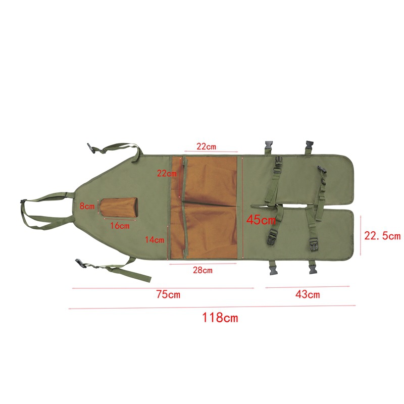 Khaki Pocket Heavy-Duty Gardening Apron with Adjustable Straps and Multi-Pocket Design โ image 6