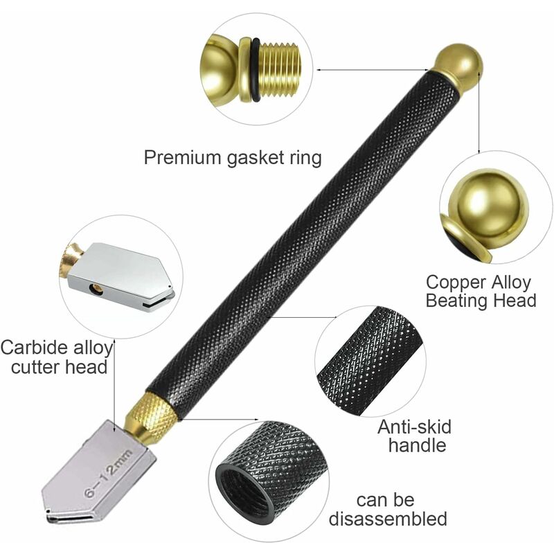 Professional Glass Cutter, Glass Cutting Tool, Pencil Style, Cut Glass 2-20Mm Thickness For Cutting โ image 3