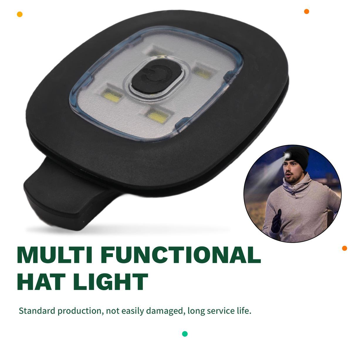 2 USB Rechargeable Hat Lights, Interchangeable Headlamp for Cap, DIY Hat Light for Men and Women โ image 5