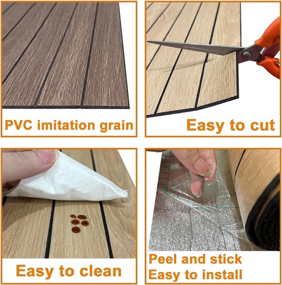 2 Pack Peel and Stick Oak Wood Slat Feature Wall Panels 300x40cm Each | DIY TV Headboard PVC Decor Wall Liner for Interior Wall & Ceiling โ image 3