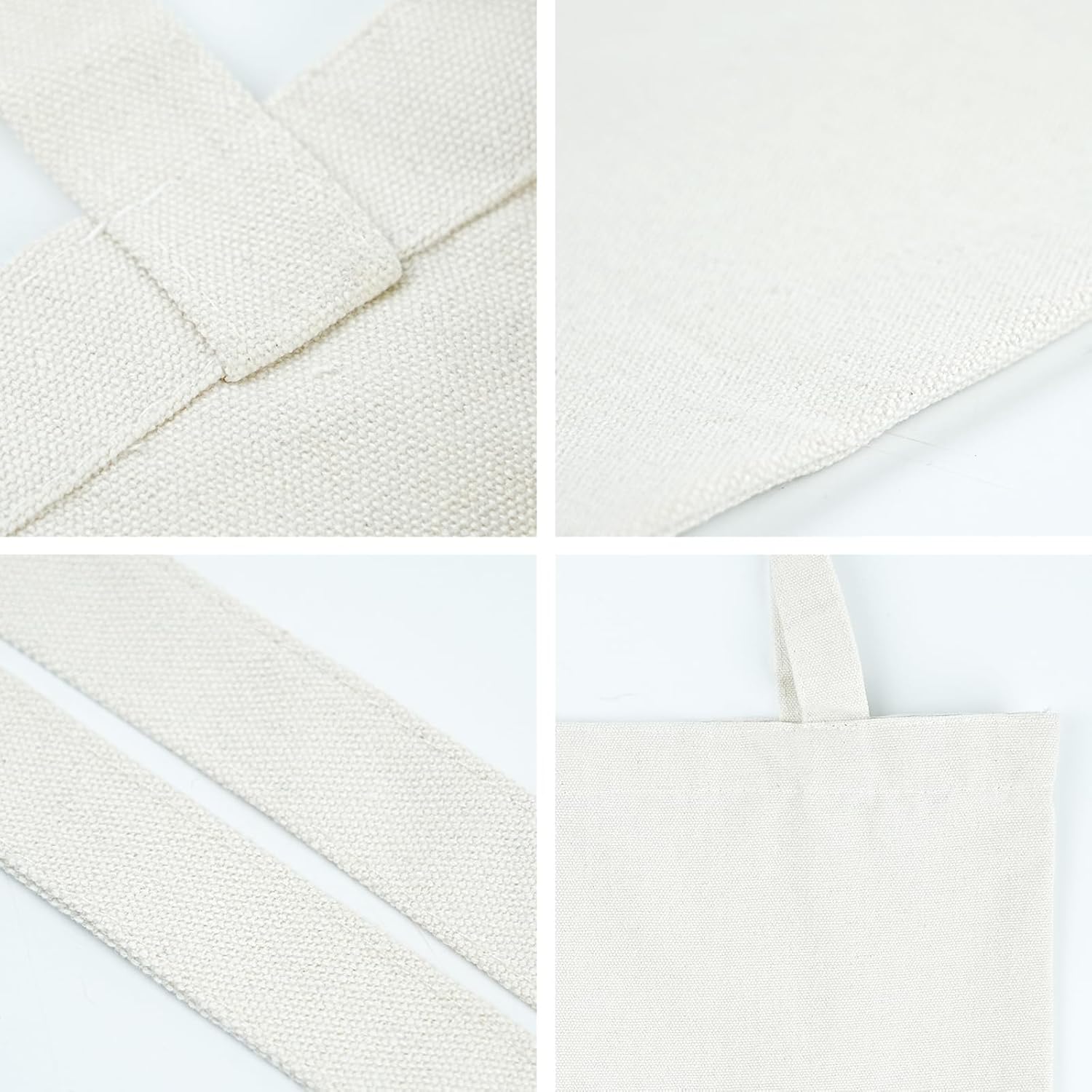 Reusable Grocery Shopping Bags Cotton Tote Bag, Blank Tote Canvas Bags for DIY Craft, Grocery,Shopping,Drawing โ image 3
