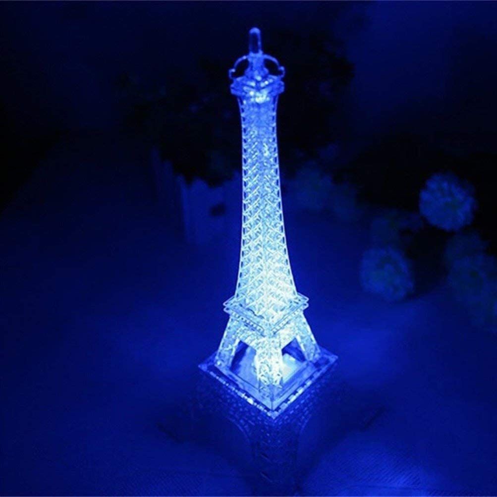 2pcs Eiffel Tower Night Lights LED Table Lamps Color Changing Lamps Eiffel Tower Ornaments for Living Room Bedroom Nursery Room β image 2