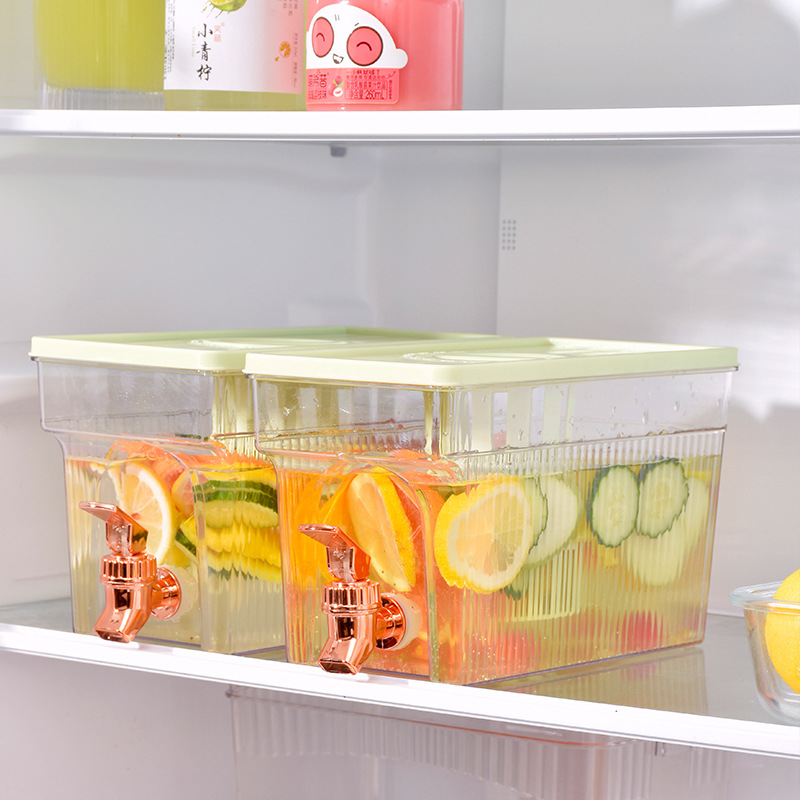 Fridge Water Dispenser Jug with Tap and Filter for Cold Water, Tea and Juice, Large-Capacity Beverage Server, White — image 3