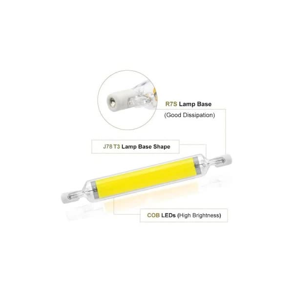 R7S 10W Dimmable LED Bulb Cool White 6000K 78mm J78 Replacement for Halogen 100W 360 Degree Beam Angle โ image 4