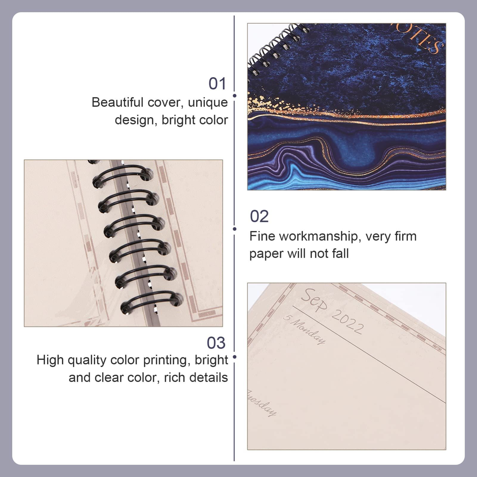 Agenda Book Subject Note Pads Cartoon Notebook 2022 Weekly Planner Notebook Planner Book Daily Notepad Notebooks Schedule โ image 4